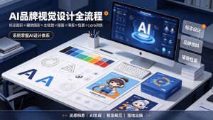 AI品牌视觉设计全流程:标志图形×辅助图形×主视觉×插画×海报×包装×Lora训练,系统掌握AI设计体系-优创圈