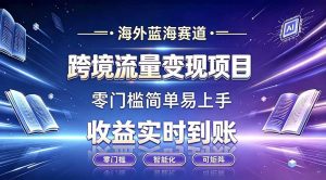海外蓝海赛道 跨境流量变现项目 收益实时到账 零门槛简单易上手-优创圈