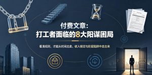 付费文章:打工者面临的8大阳谋困局-优创圈