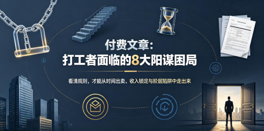 付费文章:打工者面临的8大阳谋困局-优创圈