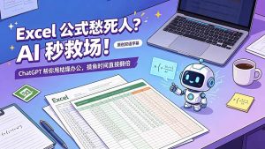 Excel 公式愁死人?AI 秒救场!ChatGPT 帮你甩枯燥办公,摸鱼时间直接翻倍【原创双语字幕】-优创圈