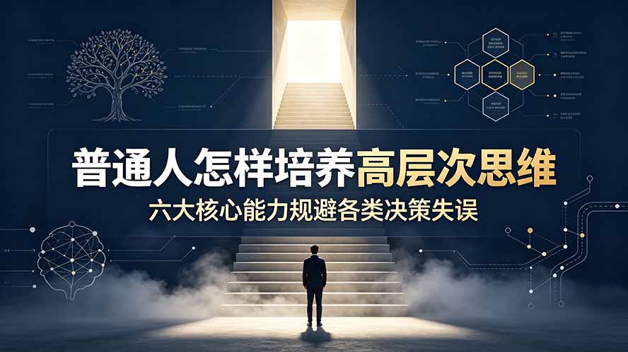 付费文章:普通人怎样培养高层次思维,六大核心能力规避各类决策失误-优创圈
