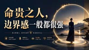 付费文章:命贵之人,边界感一般都很强-优创圈