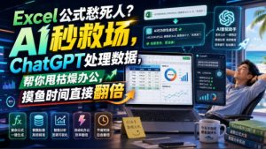 Excel公式愁死人？AI秒救场，ChatGPT处理数据，帮你甩枯燥办公，摸鱼时间直接翻倍【原创双语字幕】-优创圈