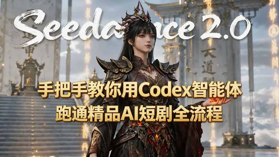 手把手教你用Seedance2.0+Codex智能体跑通精品AI短剧全流程(附3种skill技能)-优创圈