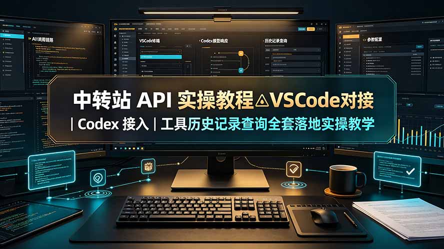 中转站 API 实操教程△VSCode 对接|Codex 接入|工具历史记录查询全套落地实操教学-优创圈