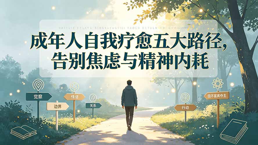 付费文章:成年人自我疗愈五大路径,告别焦虑与精神内耗-优创圈