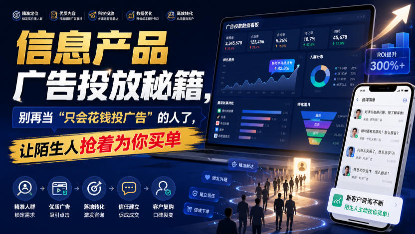 信息产品广告投放秘籍,别再当“只会花钱投广告”的人了,让陌生人抢着为你买单【原创双语字幕】-优创圈