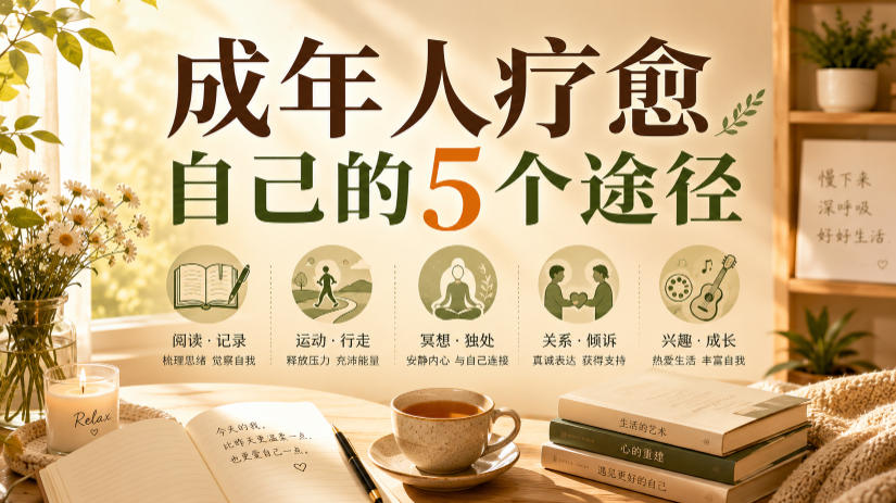 付费文章:成年人疗愈自己的5个途径-优创圈