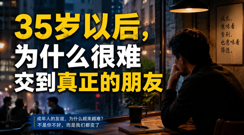 付费文章:35岁以后,为什么很难交到真正的朋友-优创圈