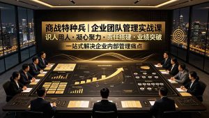 商战特种兵|企业团队管理实战课:识人用人|凝心聚力|责任搭建|业绩突破,一站式解决企业内部管理痛点-优创圈