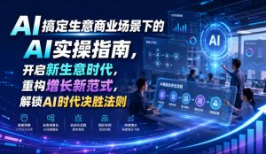 AI搞定生意商业场景下的AI实操指南,开启新生意时代,重构增长新范式,解锁AI时代决胜法则【文档】-优创圈