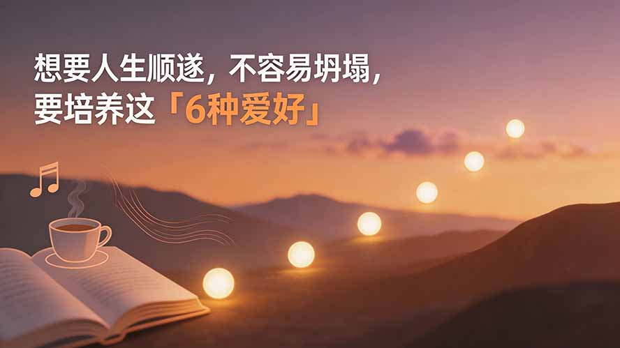 付费文章:想要人生顺遂,不容易坍塌,要培养这6种爱好-优创圈