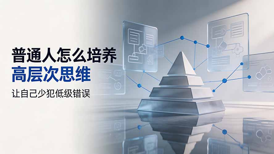 付费文章:普通人怎么培养高层次思维,让自己少犯低级错误-优创圈