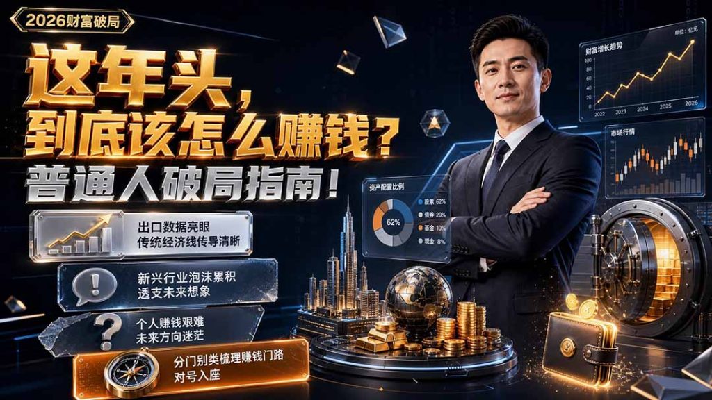付费文章:这年头,到底该怎么赚钱?普通人破局指南!-优创圈