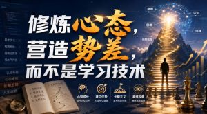 付费文章：修炼心态，营造势差，而不是学习技术-优创圈