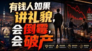 付费文章:有钱人如果讲礼貌,会倒霉,会破产-优创圈