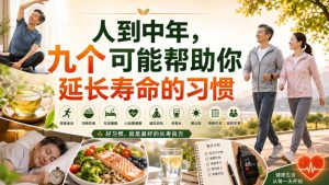 付费文章:人到中年,九个可能帮助你延长寿命的习惯-优创圈