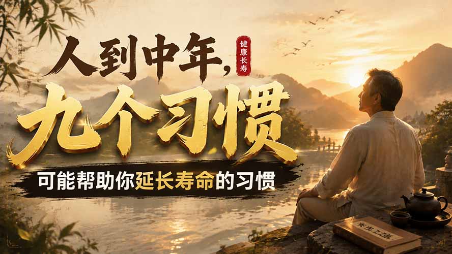 付费文章:人到中年,九个可能帮助你延长寿命的习惯-优创圈