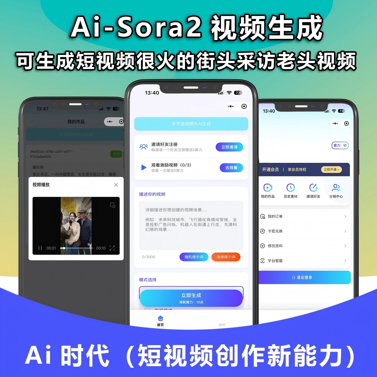 AI视频小程序