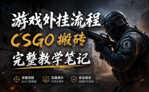 游戏挂机全流程笔记分享,CSGO游戏搬砖,小白看了当天学会见收益-优创圈