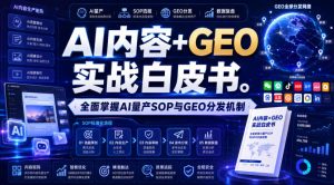 AI内容+GEO实战白皮书,全面掌握AI量产SOP与GEO分发机制【文档】-优创圈