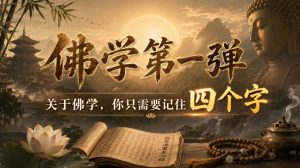 付费文章:佛学第一弹,关于佛学,你只需要记住四个字-优创圈