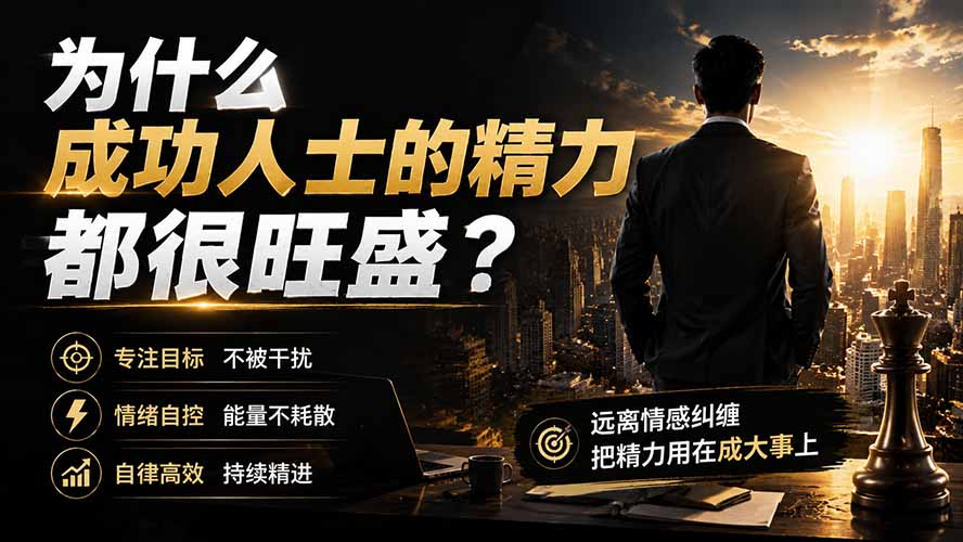 付费文章:为什么成功人士的精力都很旺盛?-优创圈