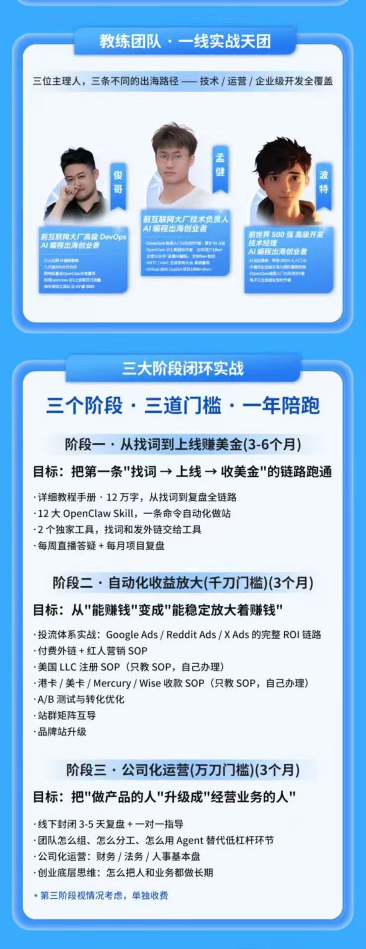 AI编程领航计划｜海外独立站实战｜多Agent一键建站｜站点开发测试｜冷启动引流｜数据复盘｜出海变现完整教程