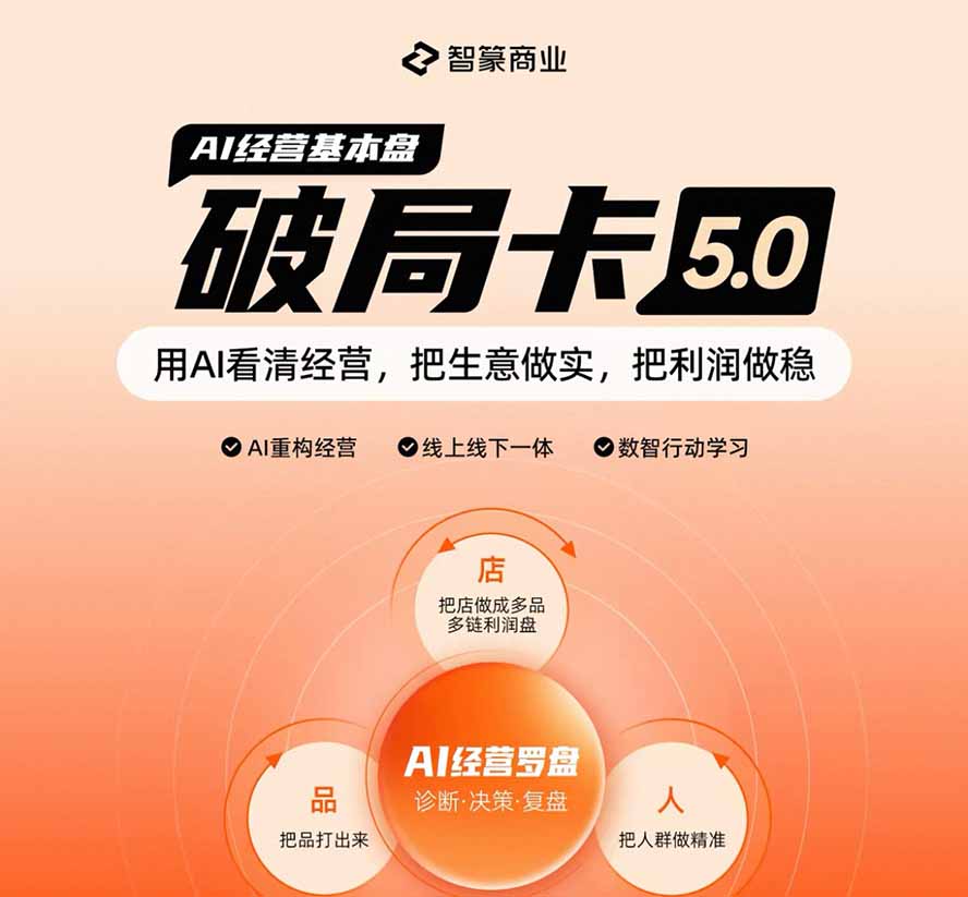 淘宝天猫2026破局卡5.0:AI重构经营+线上线下一体化,用数据看清生意并搭建稳定利润基本盘