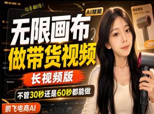 【保姆级教程】无限画布搭建长带货视频，拼接不翻车全程一致，小白跟着步骤也能上手-优创圈