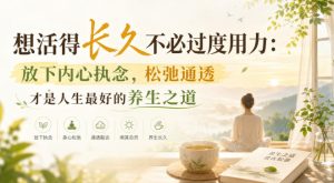 付费文章:想活得长久不必过度用力:放下内心执念,松弛通透才是人生最好的养生之道-优创圈