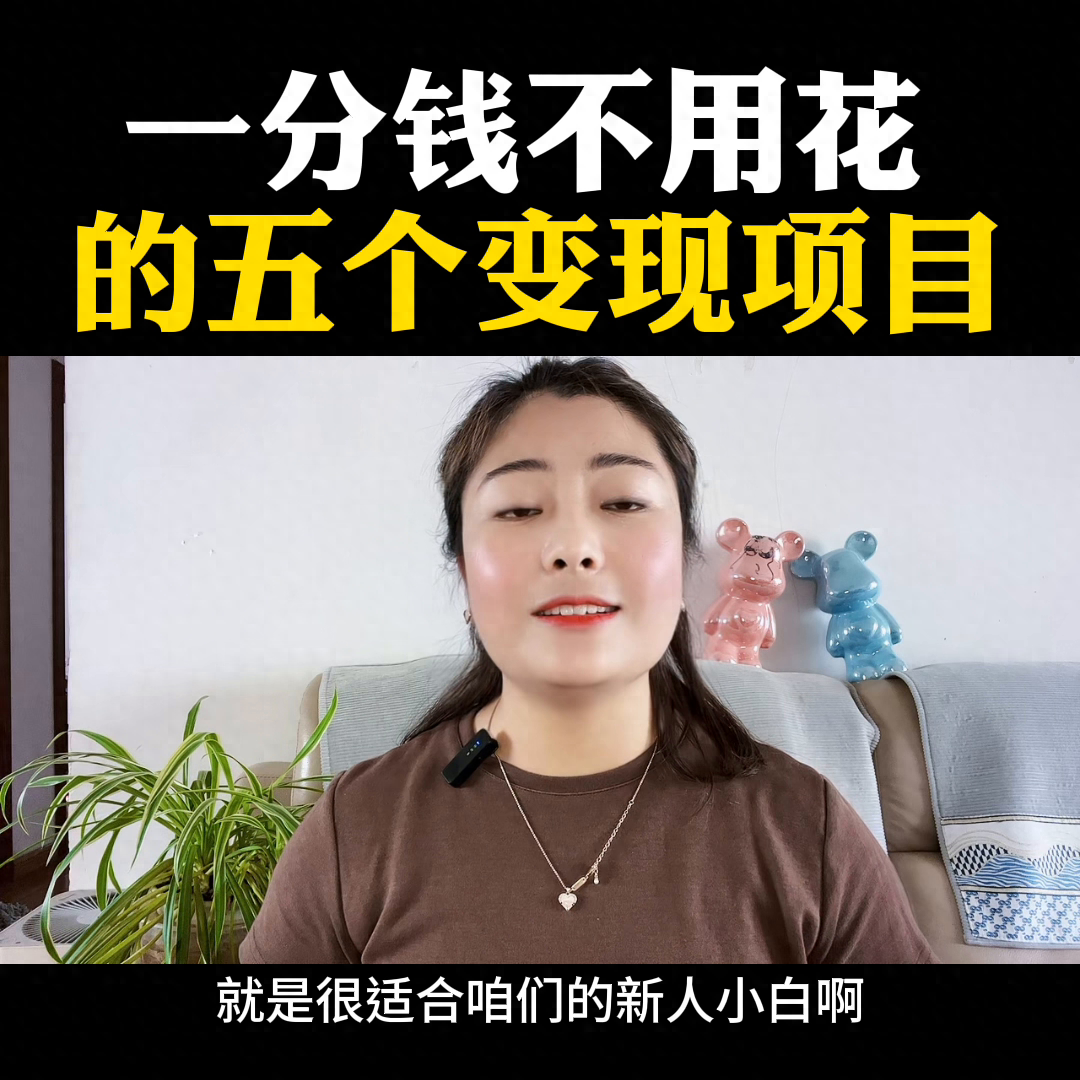如何任务接单挣钱-这五个项目，不用投资一分钱就能做#短视频创业