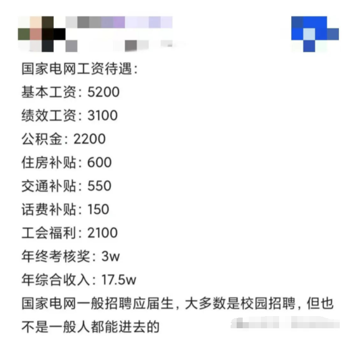 电网员工都有副业吗工资多少-国家电网员工工资曝光！基本工资5200，绩效工资3100，年终奖3万-优创圈