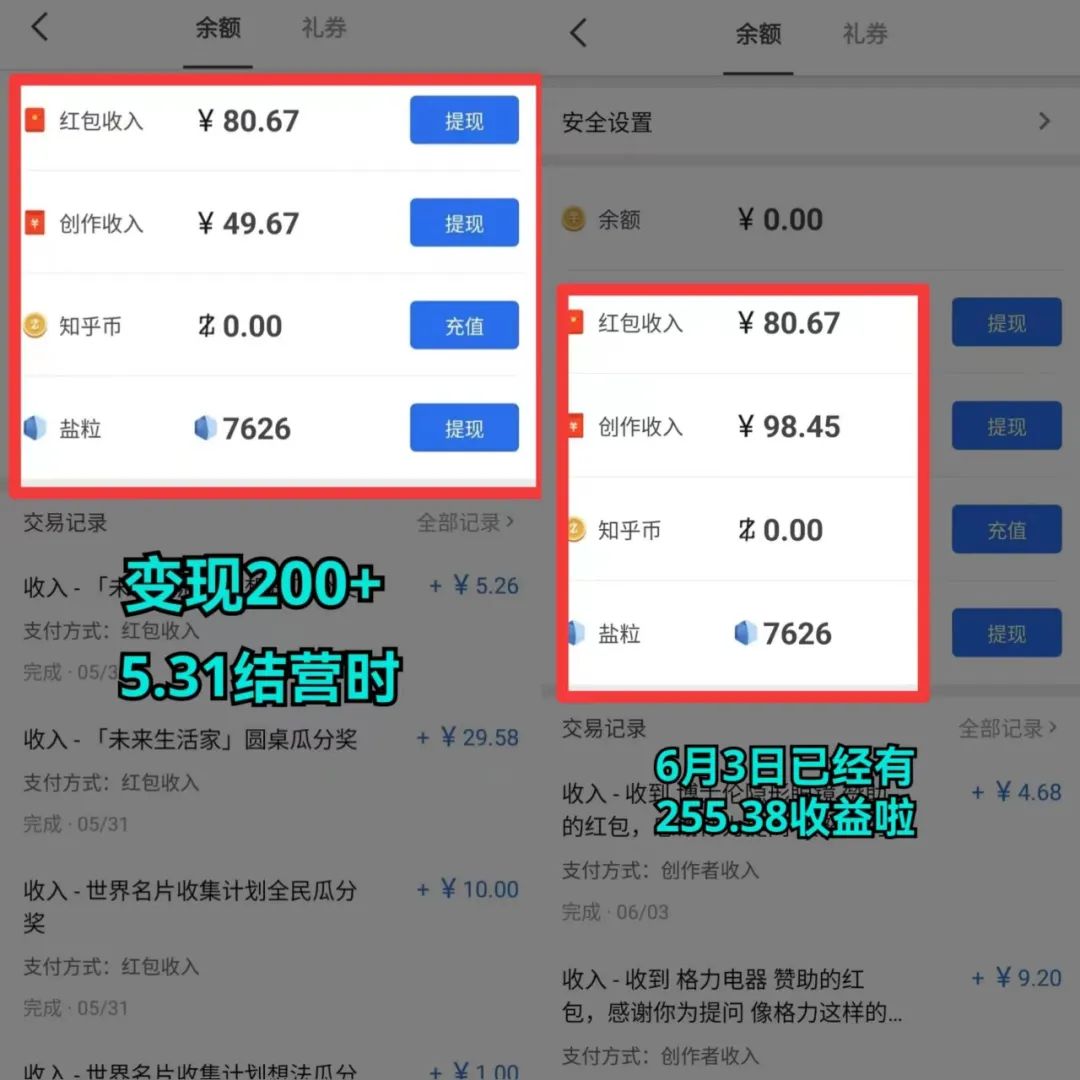 副业知乎写作投稿多少钱-绝了，在知乎薅了300多块羊毛-优创圈
