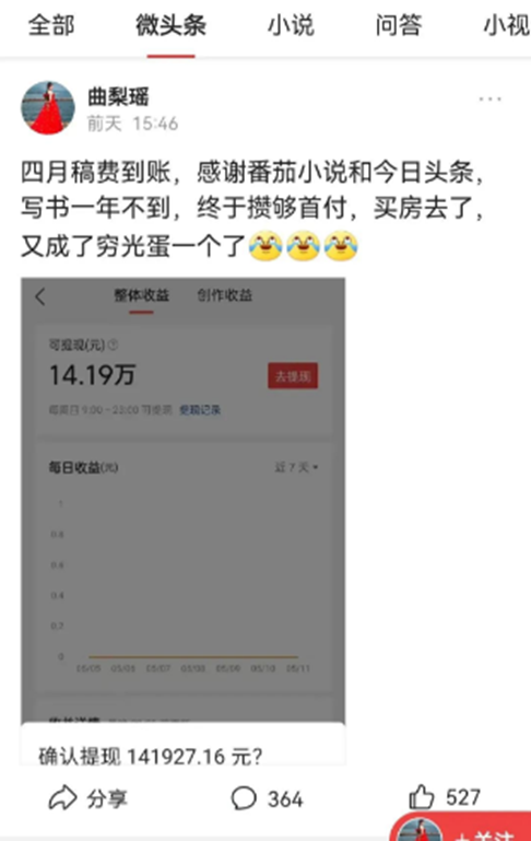 赚小说副业钱写什么_副业写小说赚钱吗_一只副业写小说赚多少钱