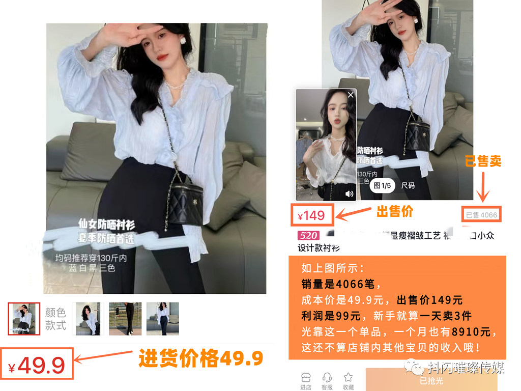抖音副业卖衣服带货多少钱_抖音卖衣服利润大不大_抖音卖衣服生意好吗