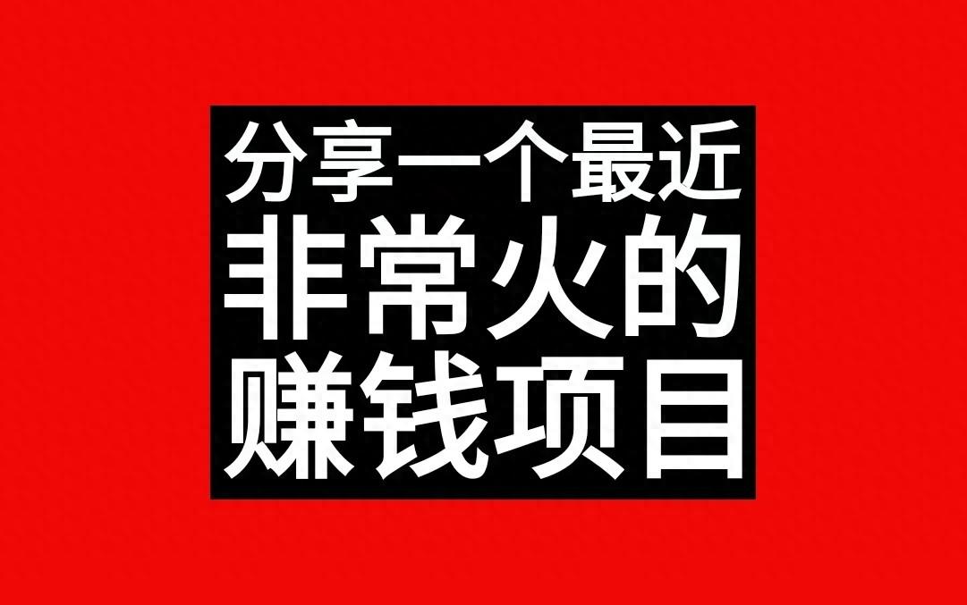 什么项目可以赚钱-分享一个最近非常火的赚钱项目-优创圈