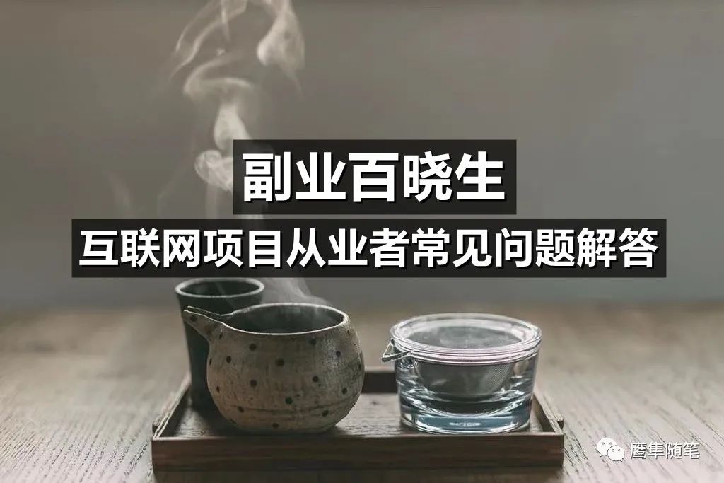 互联网技术副业 副业百晓生：互联网项目从业者常见问题解答（连载1）【鹰】-侠客笔记